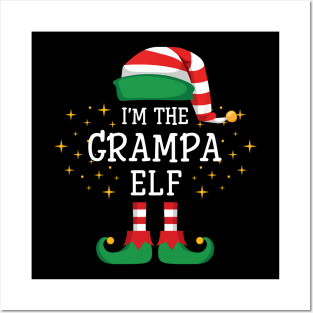 I'm The Grampa Elf Matching Family Christmas Pajama Posters and Art